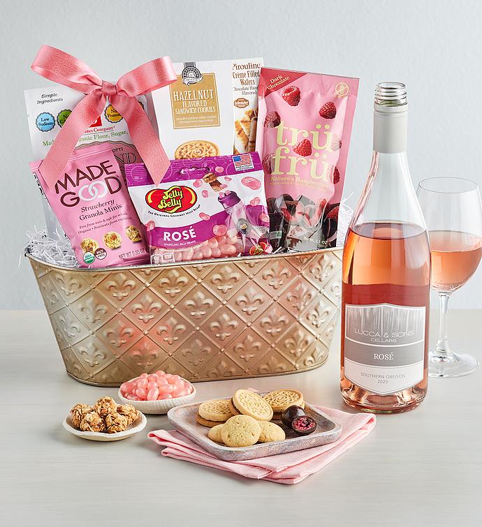 Rosé is the Way Wine Gift Basket